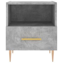 Berkfield Home Bedside Cabinet Concrete Grey 40x35x47.5 cm Engineered Wood - thumbnail 4