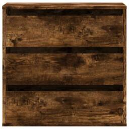 Berkfield Home Classic Corner Chest of Drawers Smoked Oak 60x41x58 cm Engineered Wood in Brown - Size: 60 x 41 x 58 cm - thumbnail 4