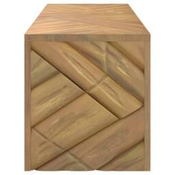 Berkfield Home Beautiful Coffee Table 110x35x38 cm Solid Wood Teak in Brown - Size: 110 x 35 x 38 cm - thumbnail 6
