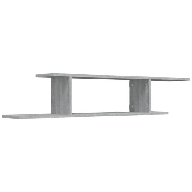 Berkfield Home Wall-Mounted TV Shelf Grey Sonoma 125x18x23 cm Engineered Wood - Size: 125 x 18 x 23 cm - image 1