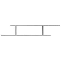 Berkfield Home Wall-Mounted TV Shelf Grey Sonoma 125x18x23 cm Engineered Wood - Size: 125 x 18 x 23 cm - thumbnail 5