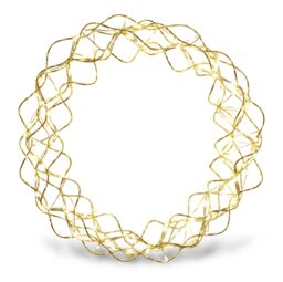 Netagon Outdoor 140 Led Christmas Copper Door Wreath With Timer, Power Supply & 10m Lead in Gold - thumbnail 1