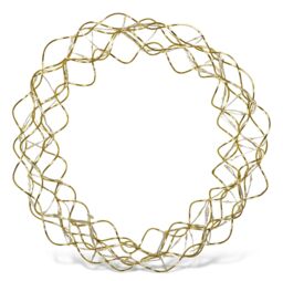 Netagon Outdoor 140 Led Christmas Copper Door Wreath With Timer, Power Supply & 10m Lead in Gold - thumbnail 4