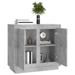 Berkfield Home Sideboard Concrete Grey 80x34x75 cm Engineered Wood - Size: 80 x 34 x 75 cm - thumbnail 4