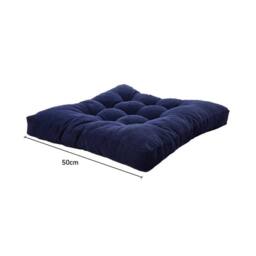 EONLION Dark Blue 50x50cm Large Square Thick Chair Cushions - Size: 120 cm x 90 cm - thumbnail 2