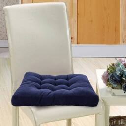 EONLION Dark Blue 50x50cm Large Square Thick Chair Cushions - Size: 120 cm x 90 cm - thumbnail 3