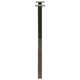 Berkfield Home Modern Dining Table Legs X-Shaped 2 pcs Natural Steel 50x(72-73) in Brown - thumbnail 6