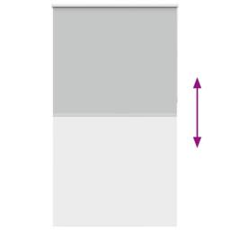 Berkfield Home Roller Blind Blackout Light Grey 155x175 cm Fabric Width 151.6 cm… - thumbnail 9