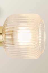 ValueLights Calpe 3 Way Glass Shade Adjustable Spotlight Ceiling Light in Gold - thumbnail 4