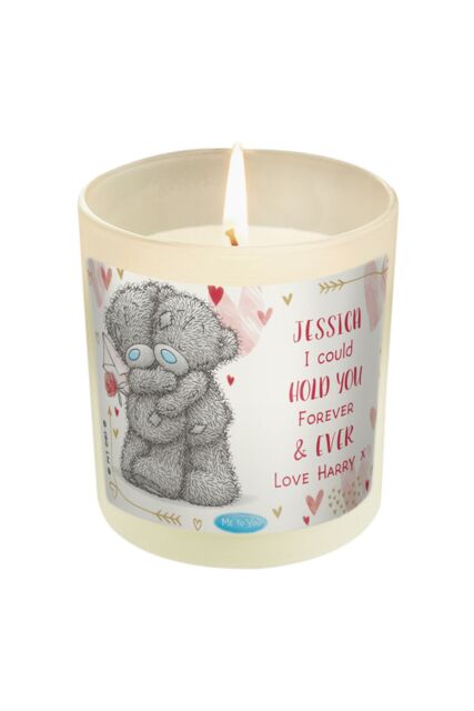 Personalised Memento Company Women's Personalised Me To You Love Forever Scented Jar Candle in Off-White - image 1