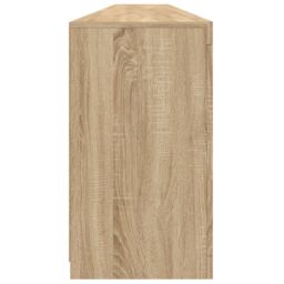 Berkfield Home Sideboard with LED Lights Sonoma Oak 283x37x67 cm in Brown - Size: 283 x 37 x 67 cm - thumbnail 8
