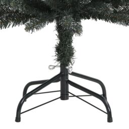 Berkfield Home Artificial Slim Christmas Tree with Stand Green 150 cm PVC - thumbnail 4