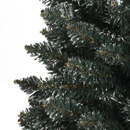 Berkfield Home Artificial Slim Christmas Tree with Stand Green 150 cm PVC - thumbnail 5