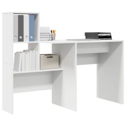 Berkfield Home with Drawer with Shelf with Storage White 131.5 x 50 x 106.5 cm Engineered wood - thumbnail 3