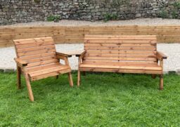 Charles Taylor Trading Angled Grand Chair & Winchester in Brown - thumbnail 2