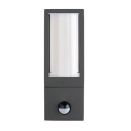 Netlighting Lantern Outdoor Wall Lamp Motion Sensor Textured Grey Paint IP44 - thumbnail 6