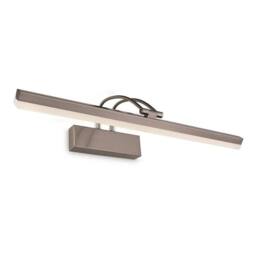Netlighting LED 1 Light Picture Wall Light 11w Brushed Steel in Grey