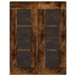 Berkfield Home Highboard Smoked Oak 69.5x34x180 cm Engineered Wood in Brown - thumbnail 6