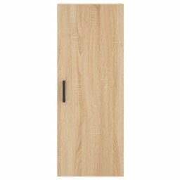 Berkfield Home Highboard Sonoma Oak 34.5x34x180 cm Engineered Wood in Brown - thumbnail 6