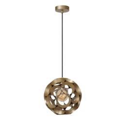 Netlighting HANNELORE Pendant light 30 cm 1xE27 Matt Gold Brass Special Offer - thumbnail 3