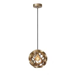 Netlighting HANNELORE Pendant light 30 cm 1xE27 Matt Gold Brass Special Offer - thumbnail 1