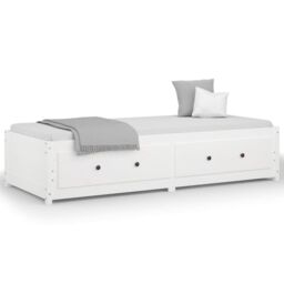 Berkfield Home Day Bed White 90x200 cm Solid Wood Pine - thumbnail 2