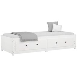 Berkfield Home Day Bed White 90x200 cm Solid Wood Pine - thumbnail 3