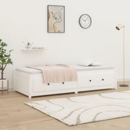 Berkfield Home Day Bed White 90x200 cm Solid Wood Pine - thumbnail 4