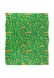 JQ Licensing Jl-Jp Fishing Hooks 2 Silky Touch Super Soft Throw Blanket 152 X 127 cm in White - thumbnail 1