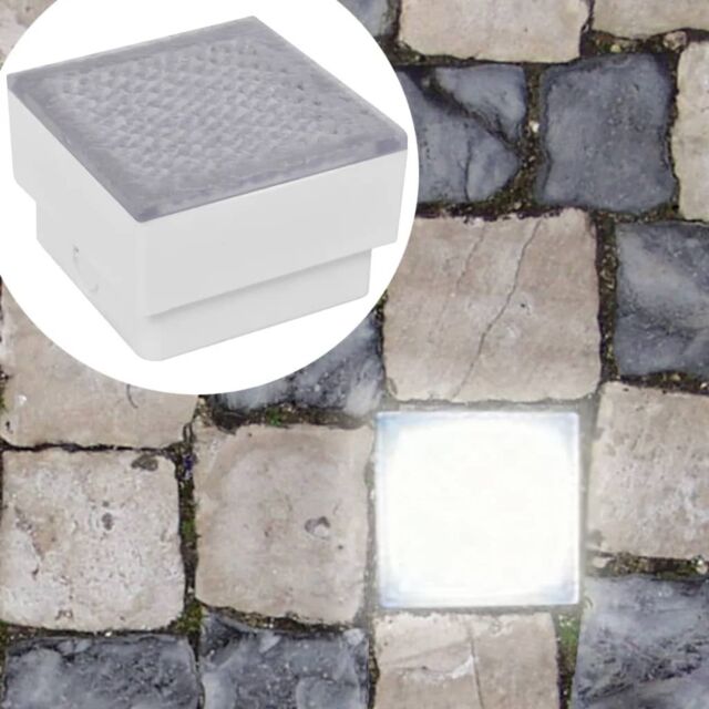 Berkfield Home LED Inground Lights 6 pcs 100x100x68 mm in White - image 1