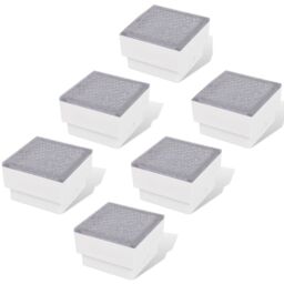 Berkfield Home LED Inground Lights 6 pcs 100x100x68 mm in White - thumbnail 2