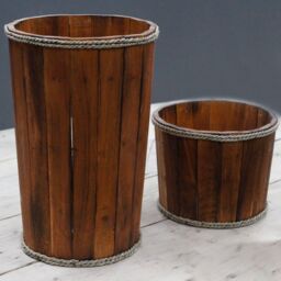 KDMD Large Nautical Display Tub - Brown 45x32cm - Size: 45x32 cm - thumbnail 3