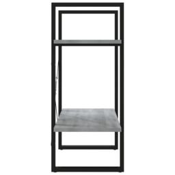 Berkfield Home 2-Tier Book Cabinet Grey Sonoma 60x30x70 cm Engineered Wood - Size: 60 x 30 x 70 cm - thumbnail 6