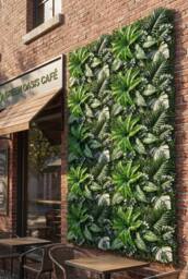 Living and Home 1PCS Green Artificial Plant Living Wall Panel for Decor - thumbnail 3