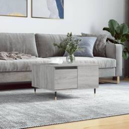 Berkfield Home Modern Coffee Table Grey Sonoma 55x55x36.5 cm Engineered Wood - thumbnail 2