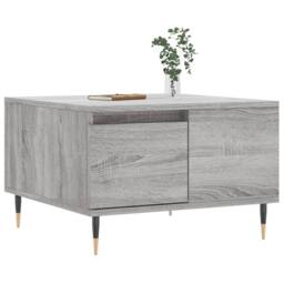 Berkfield Home Modern Coffee Table Grey Sonoma 55x55x36.5 cm Engineered Wood - thumbnail 1