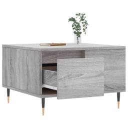 Berkfield Home Modern Coffee Table Grey Sonoma 55x55x36.5 cm Engineered Wood - thumbnail 4