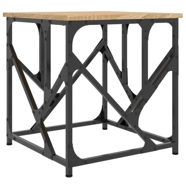 Berkfield Home Coffee Table Sonoma Oak 45x45x47.5 cm Engineered Wood in Brown - image 1