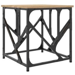 Berkfield Home Coffee Table Sonoma Oak 45x45x47.5 cm Engineered Wood in Brown - thumbnail 6