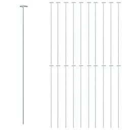 Berkfield Home Garden Plant Stakes 20 pcs Dark Green 91 cm Steel - thumbnail 3