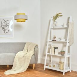 ValueLights Weaver 3 Tier Pair of Yellow Ceiling Pendant Shades - thumbnail 2