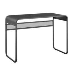 FORGEVIO Office Desk Metal Curved Top Gunmetal Grey Furniture - thumbnail 4