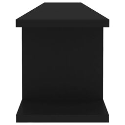 Berkfield Home Wall Shelf 2 pcs Black 105x18x20 cm Engineered Wood - Size: 105 x 18 x 20 cm - thumbnail 6