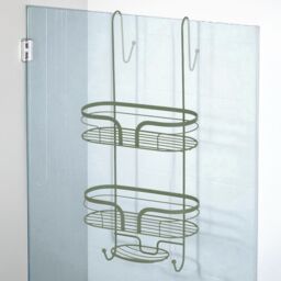 Showerdrape Dante Modern 2-Tier Shower Caddy - Bathroom Shower Storage in Green - thumbnail 1