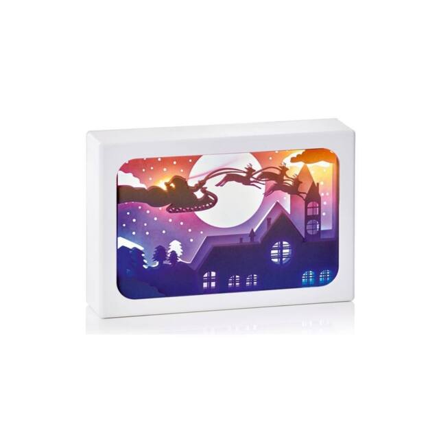 Premier Decorations Christmas Eve Light Up Diorama Scene 16 x 11 cm