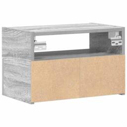 Berkfield Home Durable Wall-mounted Bedside Cabinet Grey Sonoma 45x26x28.5 cm - thumbnail 7