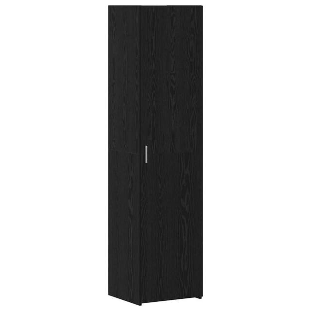 Berkfield Home Highboard Black Oak 45x42.5x185 cm Engineered Wood - image 1