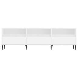 Berkfield Home TV Cabinet White 150x30x44.5 cm Engineered Wood - thumbnail 5