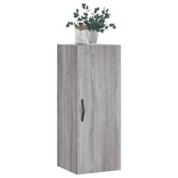 Berkfield Home Wall Mounted Cabinet Grey Sonoma 34.5x34x90 cm Engineered Wood - thumbnail 1