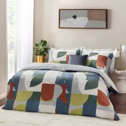 HOEM Siresa Geometric Duvet Cover Set - Size: Super King - thumbnail 1